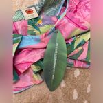 Farm Rio  NWT Beach Vibe Multicolor Top blue pink green ruffle women’s size L Photo 8