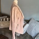 Bar III  Blush Drape Front Blazer Photo 1
