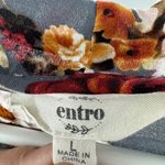 Entro  open front ruffle L Chic Floral Kimono Cardigan lightweight neutral Photo 8