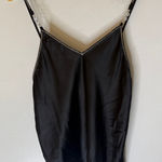 Victoria's Secret  Satin Cami Black Rhinestones Shine Straps XS Photo 0