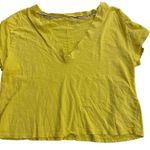 Pilcro  small yellow crop vneck short sleeve Photo 0