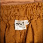 2pc Coord Fitted Button Up Tank Shorts Sz S Mustard Yellow Cottage Peasant Boho Photo 13