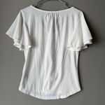 J.Crew Top sz XS White short sleeve blouse White Photo 5