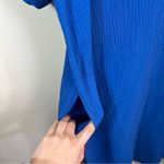 J. Jill Cotton Gauze One Pocket Shirt Dress Royal Blue Midi Medium Petite NWT Size undefined Photo 6