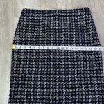 J.Crew  Lady Liberty Tweed Blue Metallic Houndstooth No. 2 Pencil Skirt Career Photo 2