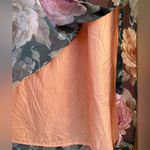 Vintage Floral Layered Maxi Dress with Pink and Brown Roses Women’s Size XL Photo 4