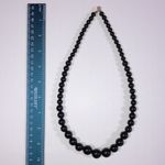 Lot of 4 black bead necklaces Photo 4
