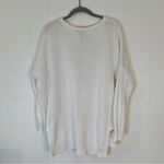 EXPRESS White Open Weave Drop Shoulder Sweater S Photo 1