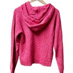 NEW NAADAM Soft Pointelle Knit Geo Pattern Alpaca Blend Hoodie Rose Pink Small S Photo 7