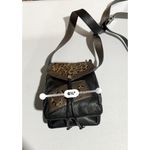 Brighton Fashionista Collection Chic calf hair black leather crossbody Bag Photo 7