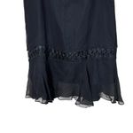 Vintage Ice Y2K Black Silk Skirt Large Fairy Grunge Whimsigoth Dark Romantic Photo 1