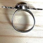 Vintage Taxco Sterling Silver Butterfly Ring w/ Tiger’s Eye – Signed JSS Photo 11