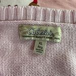Cabela's  Womens Sweater XL V Neck Knit‎ Pullover Pink Casual Long Sleeve Top Photo 2