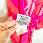 See By Chloe  Pink Plaid Silk Tie Front Tunic Dress Photo 7