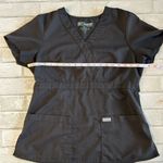 Grey's Anatomy Black Wrap Fitted Blouse Photo 4