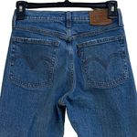 Levi's Levi’s SZ 24 Wedgie Jeans Button-Fly Distressed Frayed Hems Medium Wash Blue Photo 4