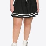 Hot Topic  Black Lace-Up Skater Skirt Black Medium New Photo 0