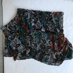 Chico's  Silk Skirt Lined Tribal Asymmetrical Boho Photo 7