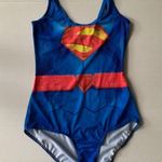 Superwoman One Piece Swimsuit Women “one size” Blue Superhero Swimwear Superman Photo 7