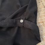 Saks 5th Avenue Saks Fifth Avenue 9 | 15 Black Silk Drawstring Rolled Hem Shorts size 4 Photo 2