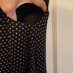 Loft Ann Taylor  Black and White Fitted, Ruched Dress, size SP Photo 4