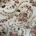 Steele sz M White Oriental Floral Maxi High Waist Skirt Boho Femme Retro Flowy Size M Photo 3