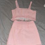 Zaful Baby pink gingham set Photo 0