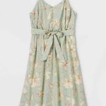 Ava & Viv Women's Floral Print Tie-Waist Tank Dress, 3X - New! Photo 0