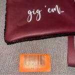 Texas A&M sequin Burgundy wallet Wristlet Clutch, New Brown Photo 2