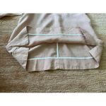 Blush Pink Linen Tunic Women’s Short Sleeve Top Bow Tie Neck Minimalist L/XL Pink Size L Photo 6