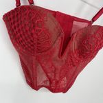 Victoria's Secret  Corset Bra Top Bright Pink Size 32 B Photo 4