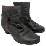 Cobb Hill “Laurel” Gray Leather Zip Ankle Boots Women’s Size 7 Fall Winter Photo 0