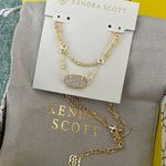 Kendra Scott Elisa Gold Iridescent Drusy Multi Strand Necklace Photo 0