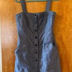 Derek Lam  Design Nation Chambray Jumper Dress Organic Cotton Button Front Sz 12 Photo 4