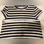 Madewell  Velour Navy Striped Tee Dress Womens‎ Size Small Photo 10
