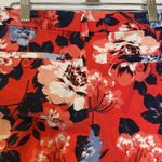 GAP Factory Slim City Cropped Floral Pants Zipper Button Closure EUC Sz 4R Pink Photo 4