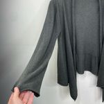 prAna  Women's Gray Open Front Sweater waterfall front size Large Photo 3