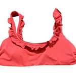 ANDIE NWT Swim Ruffle Bikini Top Size Medium Pink Removable Pads Photo 0