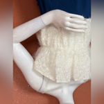 ZARA  White Fringe Crop Top Size Medium. E52 Photo 5