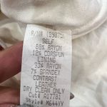 Sky Shira White Halter Bodycon Mini Dress leather trim size Large NWT Photo 4