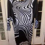 Cache Women's silk Dress Size 4 Black & White Photo 0
