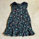 VICI NWT- Stone Valley Strapless Floral Black & Blue Print Mini Dress Photo 2
