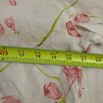 Island Republic White Floral Linen Button Up Shirt Womens Size Small Oversized Photo 4