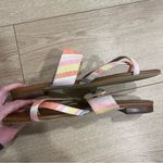 Talbots NEW  Gia Buckle Sandal Plaid Slip On Madras Size 10 Photo 3