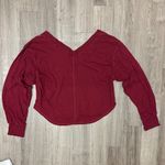 JoyLab Long Sleeve Joy Lab Red Shirt Photo 5