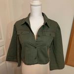 Jack by BB Dakota | Raw Hem Crop Olive Jacket NWT Photo 2