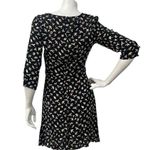 Cooperative Women's Black skater dress with multi-color bird print size 0 Photo 4