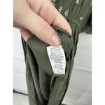 World Market Mira Embroidered Kaftan Maxi Dress Women L/XL Green Boho Peasant Size 1X Photo 5