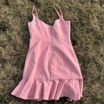 Bardot NWT Gigi Ruffle Hem Fit & Flare Minidress Light Pink Photo 6