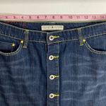 Tommy Hilfiger Vintage Floral Stitched Pockets Denim Jean Skirt Size 8P Photo 9